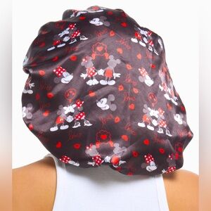 Disney Mickey & Minnie Mouse Reversible Satin Bonnet- NWT